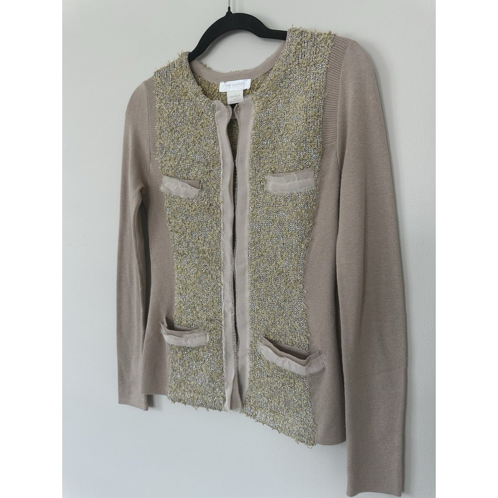 VTG Early 2000s Miss Me Couture Silk Style Clasp Cardigan Gossip Girl Twee